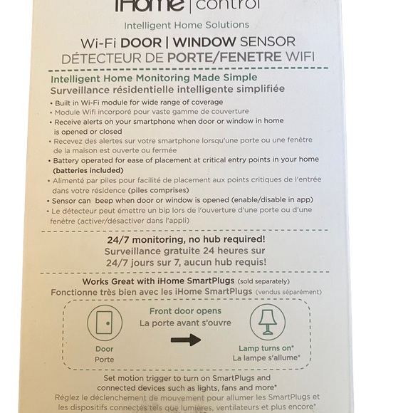 WI-FI DOOR OR WINDOW SENSOR 24/7 HOME MONITORING SENSOR ALERT YOUR PHONE NWT - Picture 4 of 7